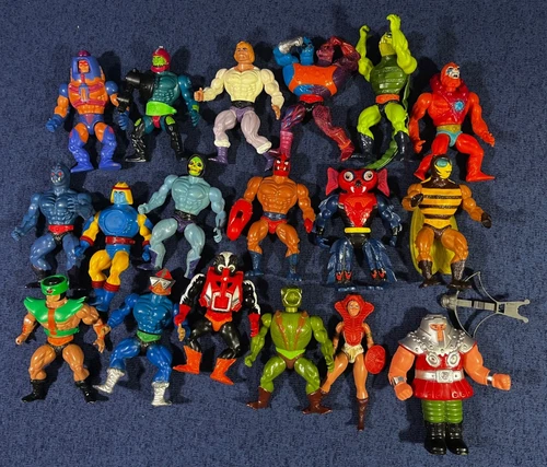 Vintage Lot of 18 Mattel HE-MAN MOTU Action Figures 1980's