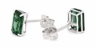 GENUINE 1.36 Cts TSAVORITE STUD EARRINGS 14K SOLID WHITE GOLD - Free  Appraisal — photo 2