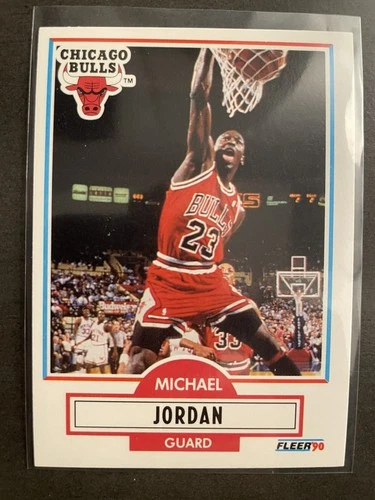 Michael Jordan 1990-91 Fleer Basketball Card #26 Chicago Bulls - 522