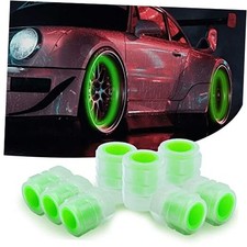 8PCS Car Tire Valve Stem Caps, Universal Noctilucent Waterproof Car Wheel green