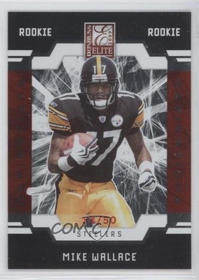 2009 Donruss Elite Rookies 1/50 Mike Wallace #171 Rookie RC 0j6