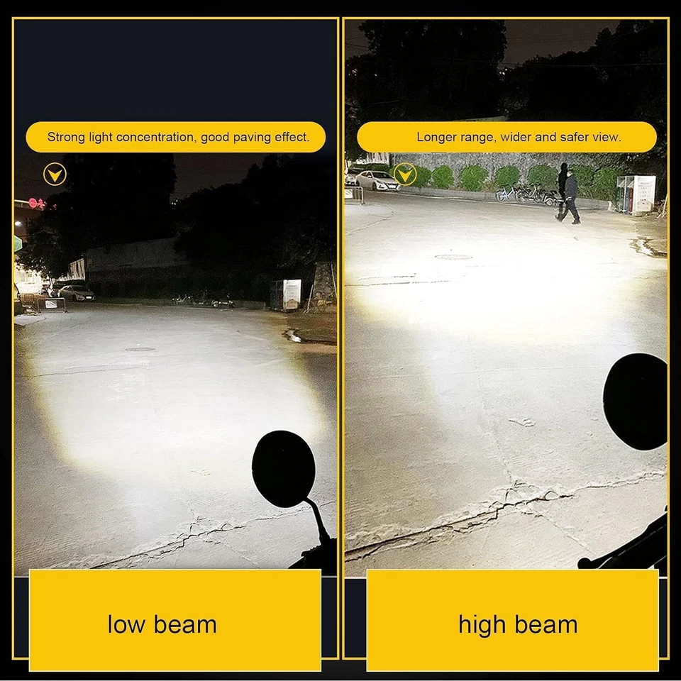 Bombilla de faro LED blanca brillante H/L para Yamaha TTR250 1999-2006 y TTR225 2003 Foto 4 de 4