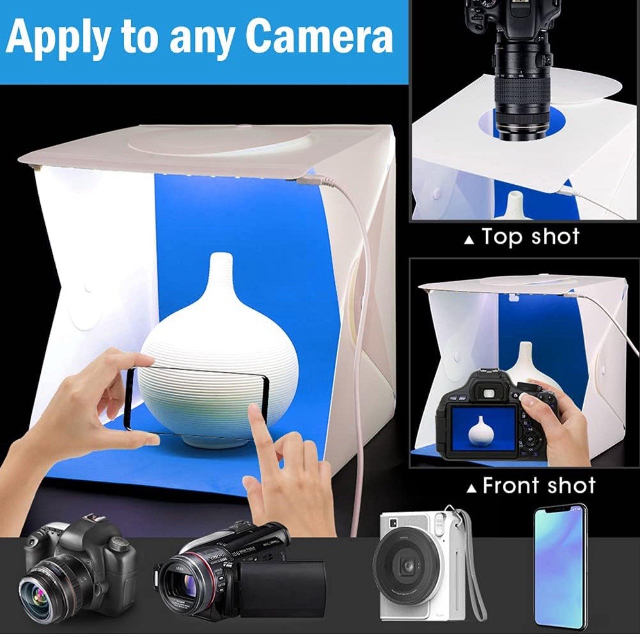 Ombar Portable Mini Studio For Photography With Different Background 