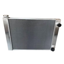 28x19x3 Universal All Aluminum Racing Radiator 2 Row Double Pass For Chevy Gm