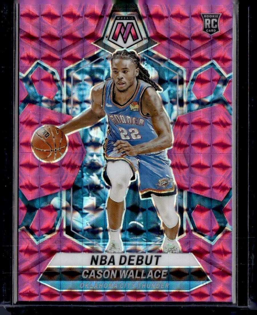 2023-24 Panini Mosaic #258 Cason Wallace Pink #/149
