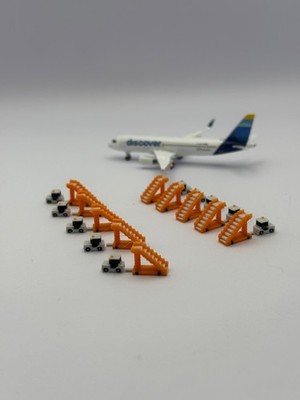 Für Herpa Wings Treppen + Zugmaschine 1:500 10x