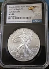 2020 American Eagle Silver Dollar  1 oz 999 Silver NGC MS70 Struck at West Point