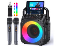 Party And Go K168 Karaoke Machine Bluetooth With 2 Microphones