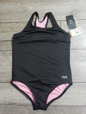 TYR Girls' Durafast Lite Ella Maxfit Swimsuit Sz L 10/12