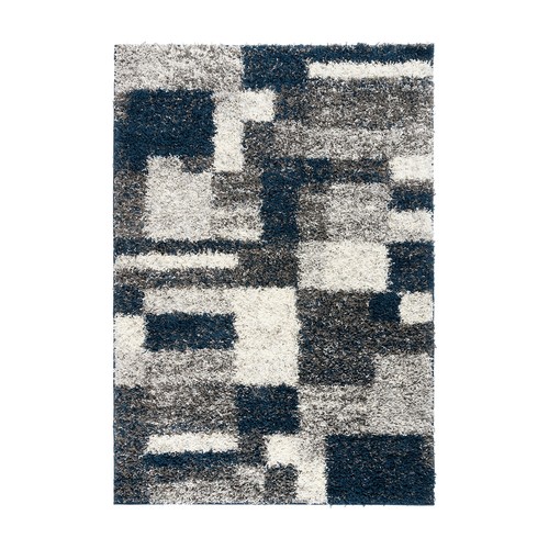 Rugshop Area Rugs Distressed Modern Boxes Plush Shag Carpet Rugs for Living Room - Picture 2 of 37