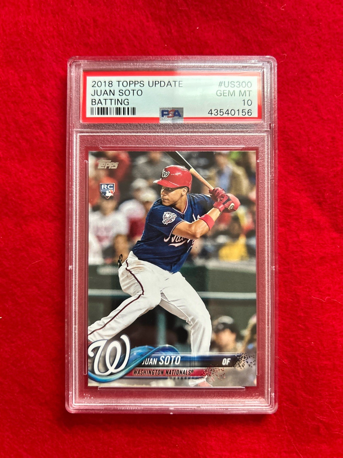 2018 Topps Update Series - Juan Soto #US300 Vertical, Blue Jersey (RC) New York