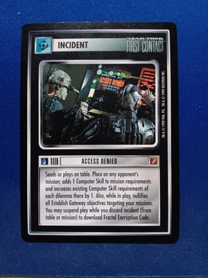 Star Trek CCG Blaze of Glory Access Denied