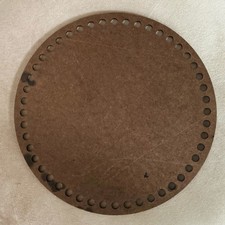 8  Round Wood or Aluminum Crochet Basket Bases with Holes, Made in USA