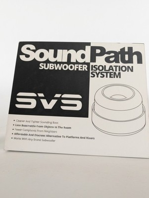 SVS SoundPath Subwoofer Isolation System, 4-Pack 4-Pack, Black