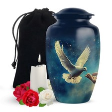 Peace in Flight Decorative Unique Large Urn for Ashes for Mom 10 Inch 