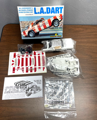 #ad MPC Bill Shrewsberry#x27;s L.A. Dart Drag Car #21877P 1 25 Scale Model Kit Open Box $21.95