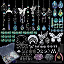 DIY Suncatchers, 400pcs Sun Catchers Making Supplies Kit Art and Crafts for A...