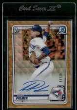 2020 Bowman Draft Trent Palmer #CDA-DCR Autographs Gold Wave #/50