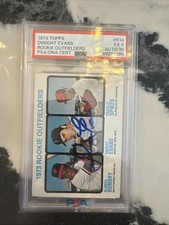 1973 Topps - Dwight Evans AUTO #614 PSA 5/10 RC