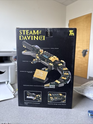 #ad Steam Davinci Alligator Building Block Set 541 Pcs Steampunk Aesthetic $9.90