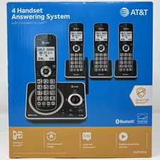 AT&T 4 Handset Answering System DLP72412 Connect To Cell & Smart Call Block