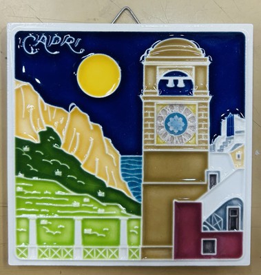 Vietri Ceramics 4x4   Capri Tile Made/painted by hand in Italy