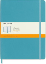 Classic Notebook, Soft Cover, XL 7.5" X 9.5" Ruled/Lined, Reef Blue, 192 Pages