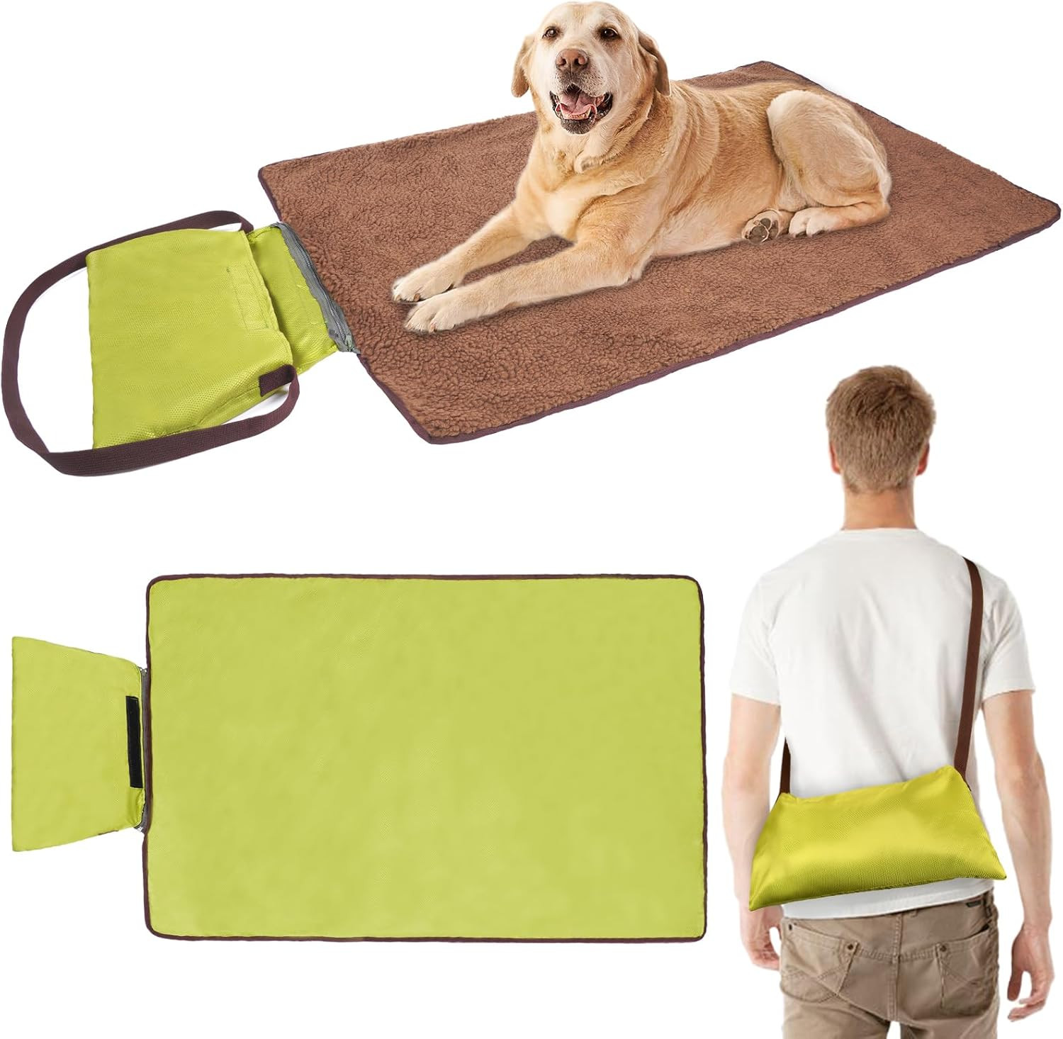 Tappeto Cane 100x70 Impermeabile: La Coperta con Borsa per Auto e Trekking