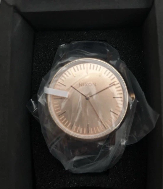 Reloj Nixon Porter Cuero Todo Oro Rosa\Negro 40mm Acero Inoxidable A1058-1932 Foto 2 de 4