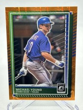 2025 Panini Donruss - Optic Michael Young #89 Orange Velocity Prizm