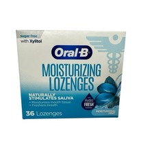 Oral-B Moisturizing Lozenges Sugar Free Xylitol Mint 36 Ct See Pic