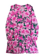 Lilly Pulitzer Girls Kids Alyssa Shift Dress Hibiss Kiss - Size XL 12-14