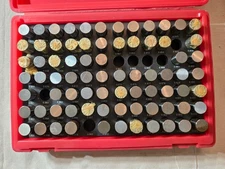 84 Pc M6 .833-0.916'' Steel Plug Pin Gage Set MINUS, Missing a Few Pins
