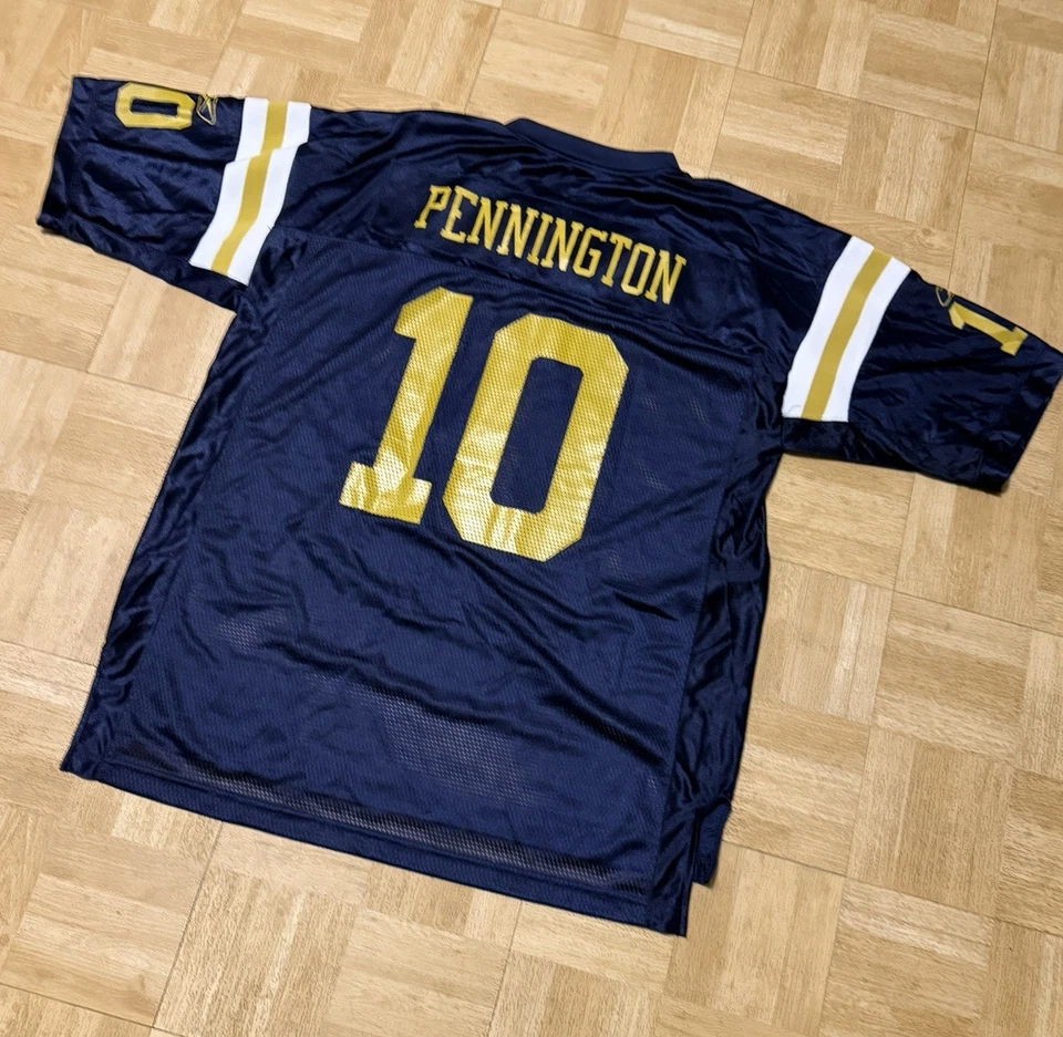 Camiseta deportiva Reebok Chad Pennington Throwback NY Jets Titans talla XL NFL Nueva York  Foto 2 de 4