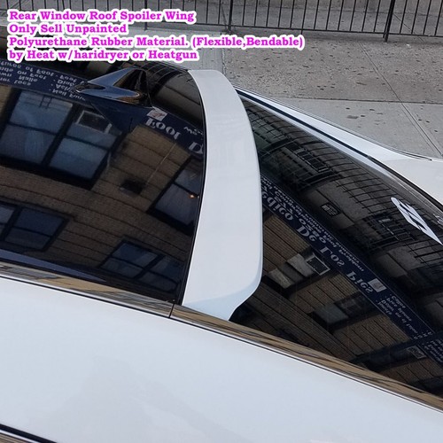 Flat Black 229R Type Rear Window Roof Spoiler Wing Fits 2009~2014 Acura TL Sedan - Picture 8 of 11