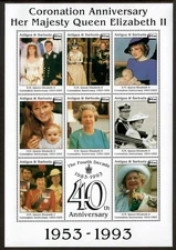Antigua 1993 - Queen Elizabeth II - Sheets of 8 Stamps - Scott #1674 - MNH