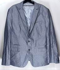 Express Slim Fit Fotógrafo Chaleco y Traje Chaqueta Conjunto Talla Grande / 44R
