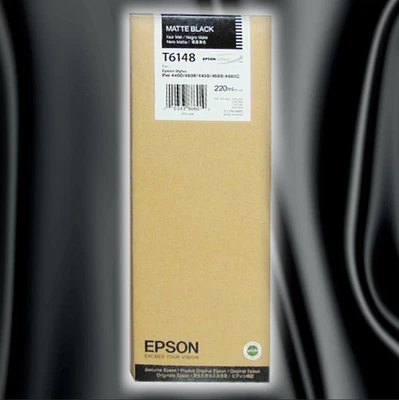 Cartouche Epson T6148 Noir Mat 220ml Pour Stylus Pro 4400/4800/4450/4880/4880C - Photo 1/4