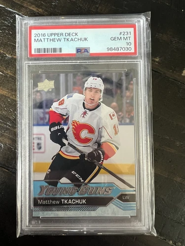 2016-17 UPPER DECK MATTHEW TKACHUK YOUNG GUNS PSA 10 #231