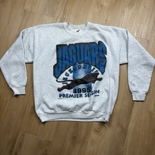 VTG NFL JACKSONVILLE JAGUARS 1995 PREMIER SEASON SWEATSHIRT BANNED LOGO Sz XL