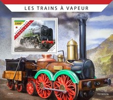 STEAM TRAINS BR Class 8 & Saxonia Locomotive Railway Train Stamp Sheet 2019 Togo