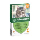 Advantage Solution 40 mg For Spot On For Cats And Rabbits Under 4kg 4 x 0.4ml