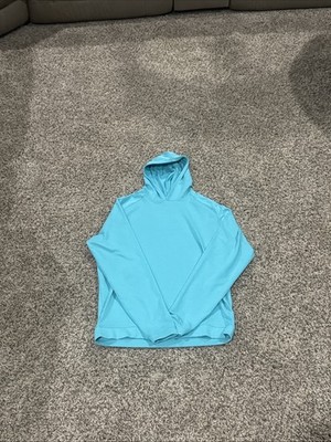 PETER MILLAR Mens SMALL Pine Performance Casual Surfboard Blue Hoodie Pullover