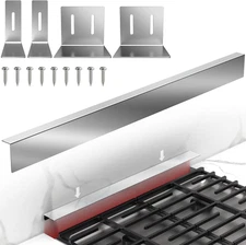 30" Slide-In Range Rear Filler Kit,Kitchen Stove Gap Covers,Stainless Steel Back