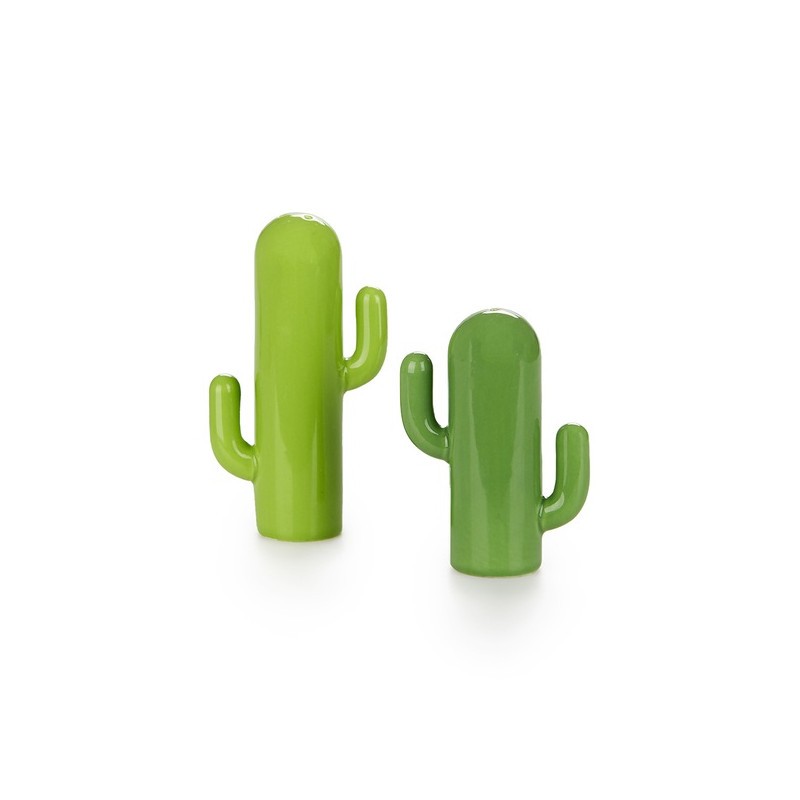 Set Sale e Pepe Cactus Balvi – Porcellana Verde, Design Originale - Idea Regalo