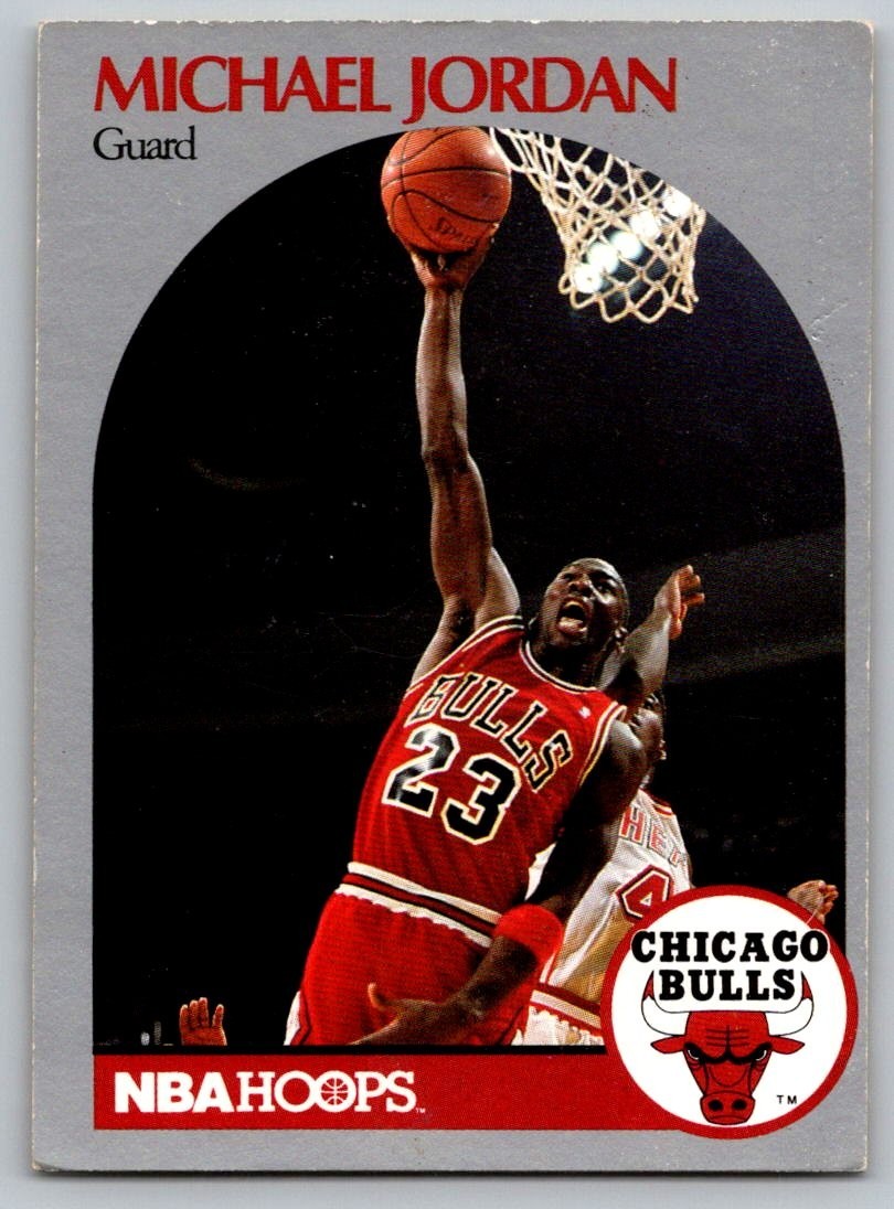 1990-91 NBA Hoops Michael Jordan #65 Bulls Vg