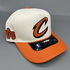 Cleveland Cavaliers Pro Standard A-Frame Pro Pinch Strapback Cream/Orange Hat