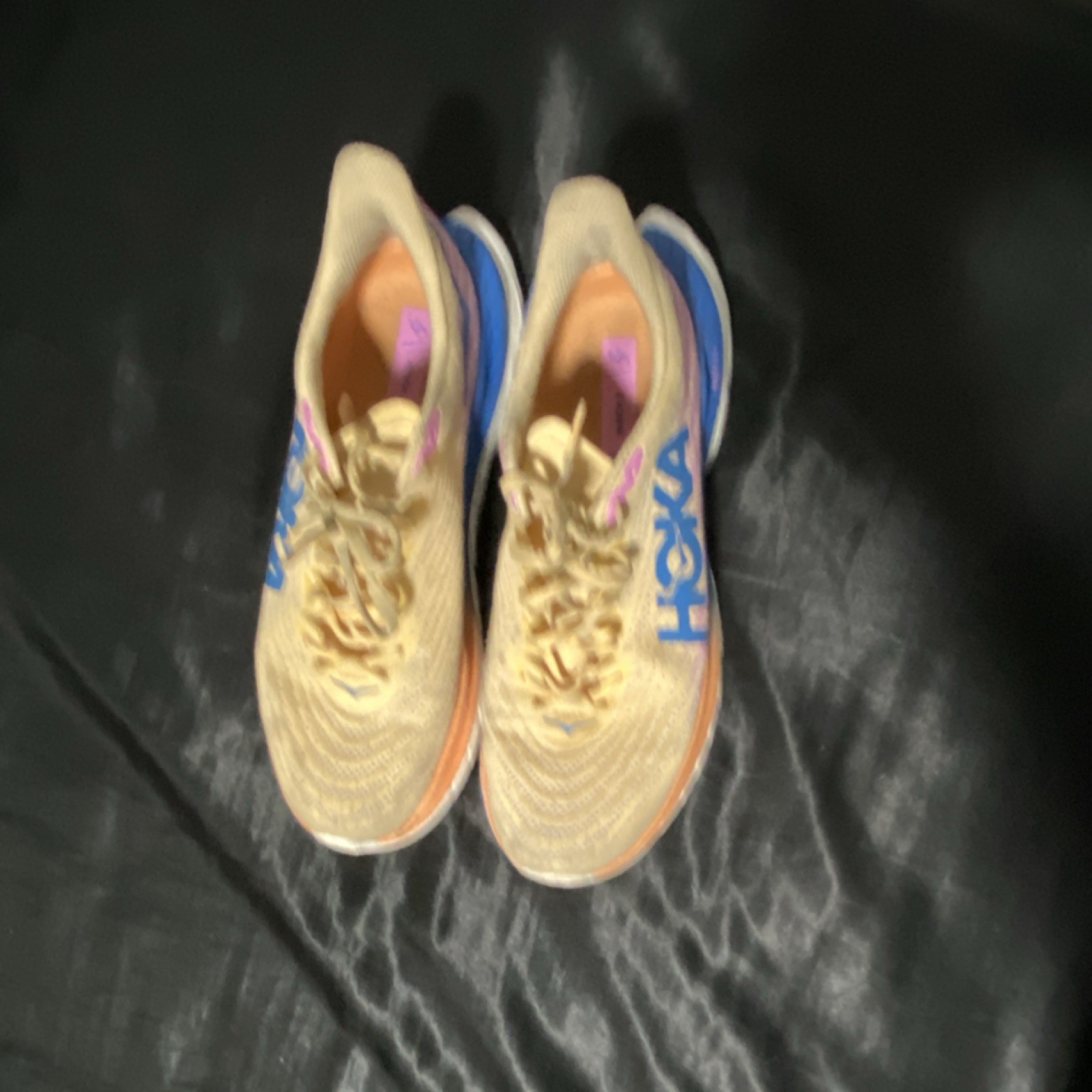 Hoka Mach 5 running shoes in the Impala/Cyclamen colorway thumbnail 5