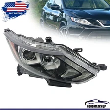 Halogen LED DRL Projector Headlight - Passenger For 2017-2019 Nissan Rogue Sport