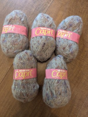 Lot Of 5 Reynolds Capri Yarn Acrylic Mohair Wool Blend Grey